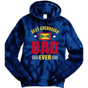 Best Grenadian Dad Ever Grenada FatherS Day Tie Dye Hoodie