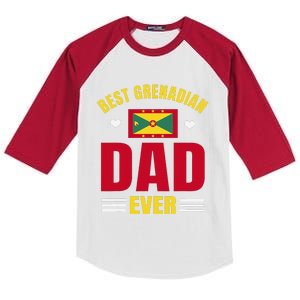 Best Grenadian Dad Ever Grenada FatherS Day Kids Colorblock Raglan Jersey