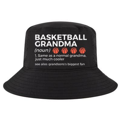 Basketball Grandma Definition Grandsons Largest Fan Cool Comfort Performance Bucket Hat