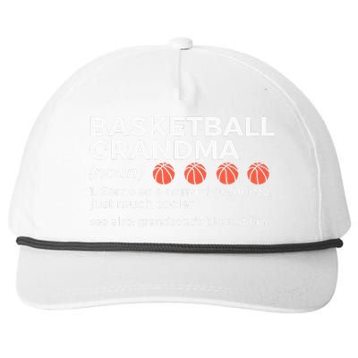 Basketball Grandma Definition Grandsons Largest Fan Snapback Five-Panel Rope Hat