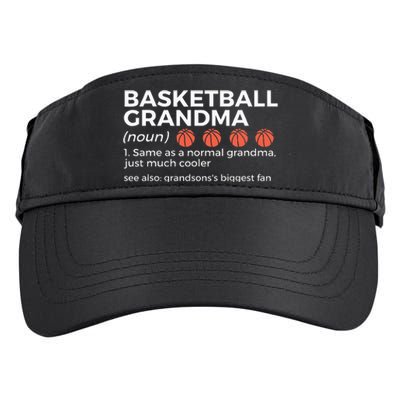 Basketball Grandma Definition Grandsons Largest Fan Adult Drive Performance Visor