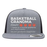 Basketball Grandma Definition Grandsons Largest Fan Flat Bill Trucker Hat