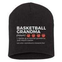 Basketball Grandma Definition Grandsons Largest Fan Short Acrylic Beanie