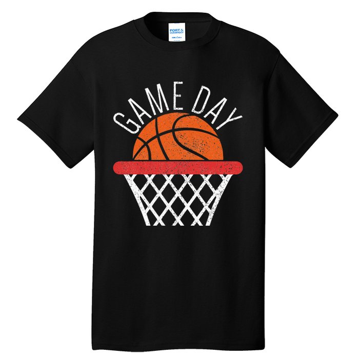 Basketball Game Day Vibes Basketball Mom Life Game Day Tall T-Shirt