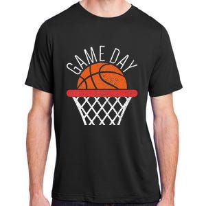 Basketball Game Day Vibes Basketball Mom Life Game Day Adult ChromaSoft Performance T-Shirt