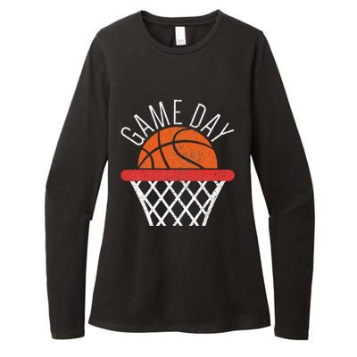 Basketball Game Day Vibes Basketball Mom Life Game Day Womens CVC Long Sleeve Shirt