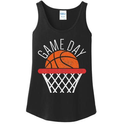 Basketball Game Day Vibes Basketball Mom Life Game Day Ladies Essential Tank