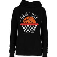 Basketball Game Day Vibes Basketball Mom Life Game Day Womens Funnel Neck Pullover Hood