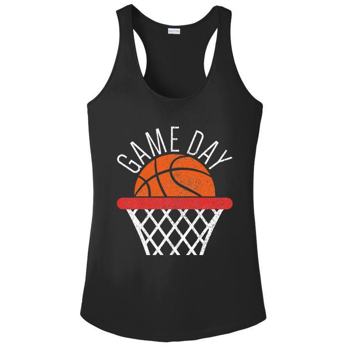 Basketball Game Day Vibes Basketball Mom Life Game Day Ladies PosiCharge Competitor Racerback Tank