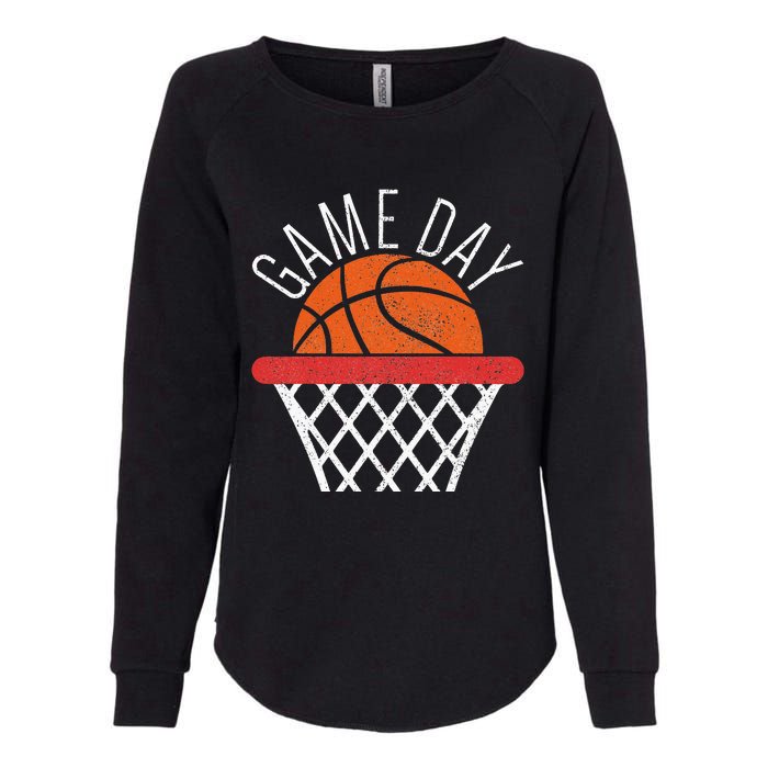 Basketball Game Day Vibes Basketball Mom Life Game Day Womens California Wash Sweatshirt