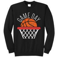 Basketball Game Day Vibes Basketball Mom Life Game Day Tall Sweatshirt