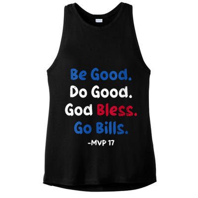 Be Good Do Good God Bless Go Bill Mvp 17 Ladies PosiCharge Tri-Blend Wicking Tank