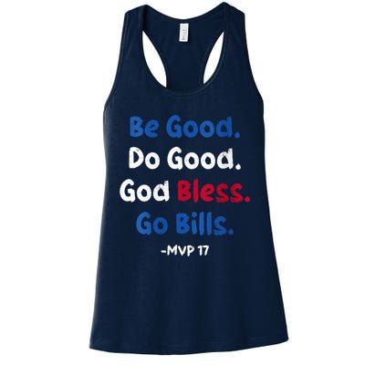 Be Good Do Good God Bless Go Bill Mvp 17 Womens Tank Top
