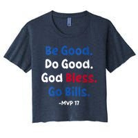 Be Good Do Good God Bless Go Bill Mvp 17 Women's Crop Top Tee