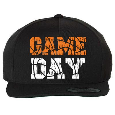 Basketball Game Day For Basketball Fans Funny Gift Wool Snapback Cap