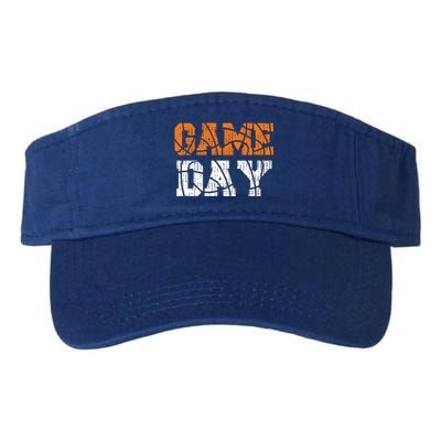 Basketball Game Day For Basketball Fans Funny Gift Valucap Bio-Washed Visor