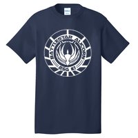 Battlestar Galactica Distressed Badge Tall T-Shirt