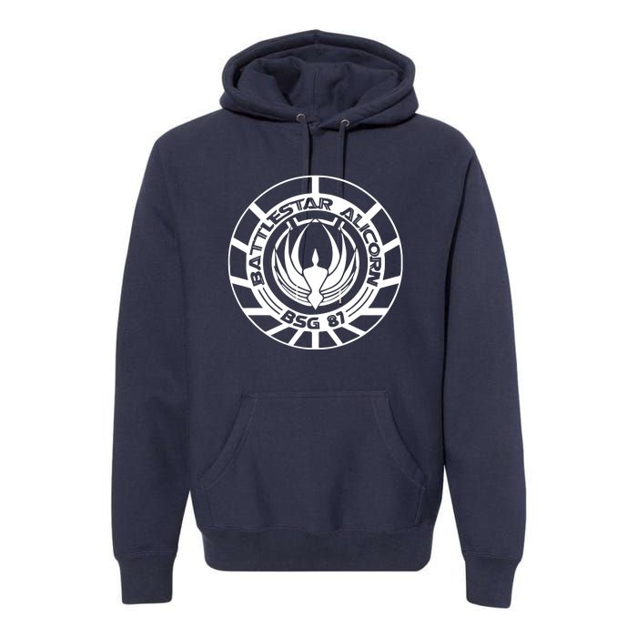 Battlestar Galactica Distressed Badge Premium Hoodie