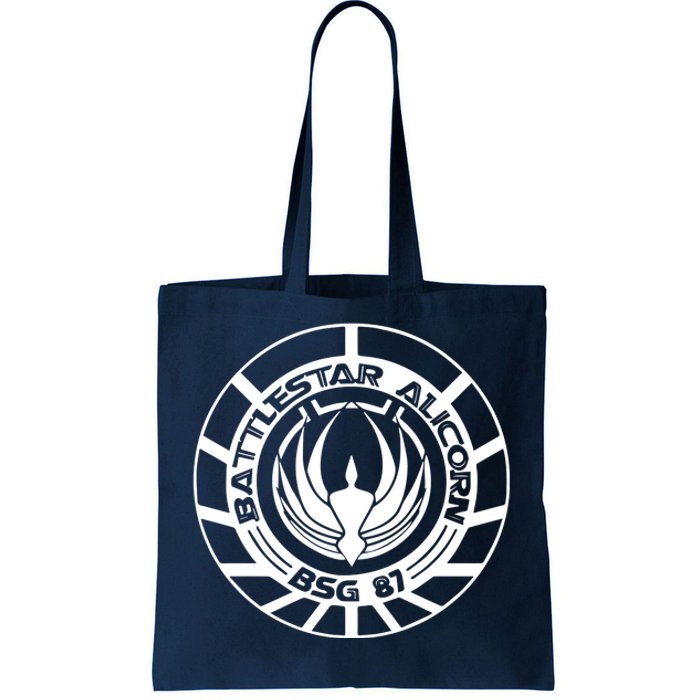 Battlestar Galactica Distressed Badge Tote Bag