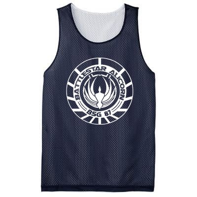 Battlestar Galactica Distressed Badge Mesh Reversible Basketball Jersey Tank