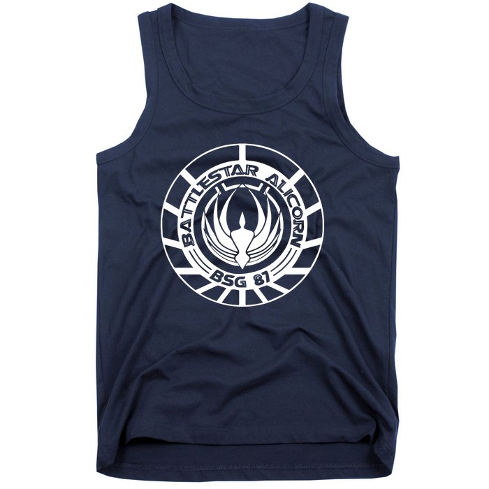 Battlestar Galactica Distressed Badge Tank Top