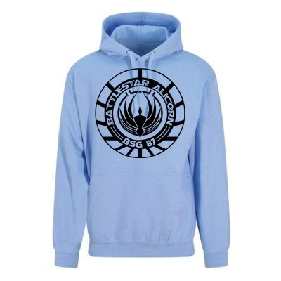 Battlestar Galactica Distressed Badge Unisex Surf Hoodie