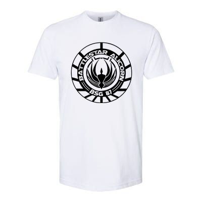 Battlestar Galactica Distressed Badge Softstyle CVC T-Shirt