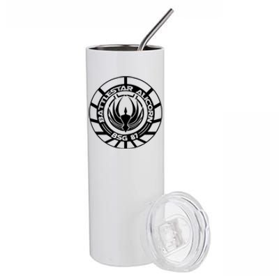 Battlestar Galactica Distressed Badge Stainless Steel Tumbler