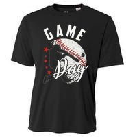 Baseball Game Day Funny Sport Gift Cooling Performance Crew T-Shirt