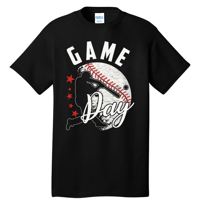 Baseball Game Day Funny Sport Gift Tall T-Shirt