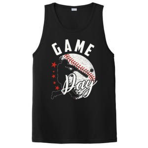 Baseball Game Day Funny Sport Gift PosiCharge Competitor Tank