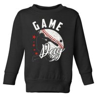 Baseball Game Day Funny Sport Gift Toddler Sweatshirt