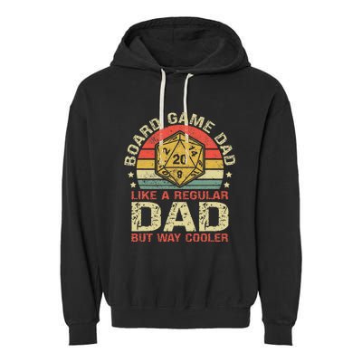 Board Game Dad Funny Board Gamer Garment-Dyed Fleece Hoodie