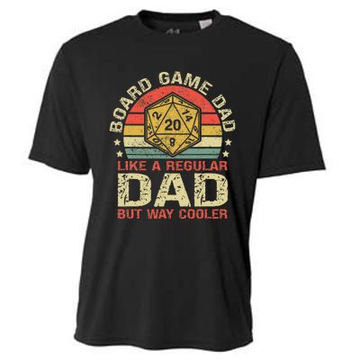 Board Game Dad Funny Board Gamer Cooling Performance Crew T-Shirt