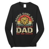 Board Game Dad Funny Board Gamer Long Sleeve Shirt