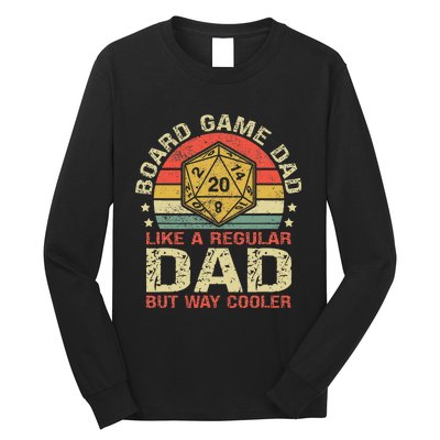 Board Game Dad Funny Board Gamer Long Sleeve Shirt