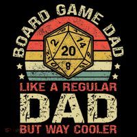 Board Game Dad Funny Board Gamer Mousepad