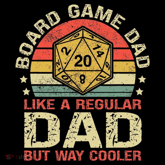 Board Game Dad Funny Board Gamer Mousepad