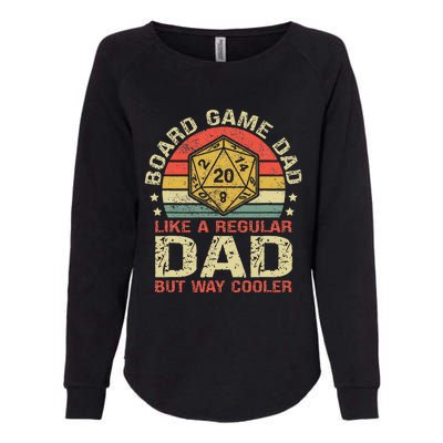 Board Game Dad Funny Board Gamer Womens California Wash Sweatshirt