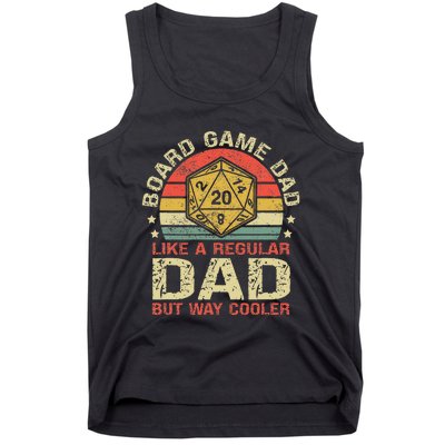 Board Game Dad Funny Board Gamer Tank Top