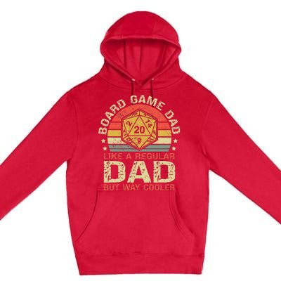 Board Game Dad Funny Board Gamer Premium Pullover Hoodie