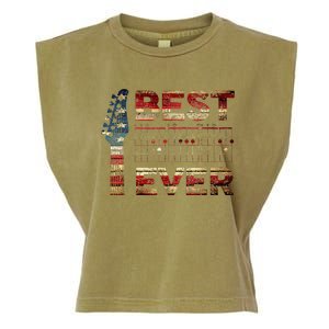 Best Guitar Dad Ever Chords Best Dad Guitar American Flag Garment-Dyed Women's Muscle Tee