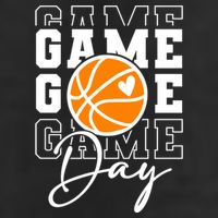 Basketball Game Day Gift 7 Panel Mesh Trucker Snapback Hat