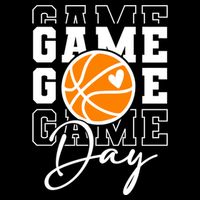 Basketball Game Day Gift Women's Crop Top Tee