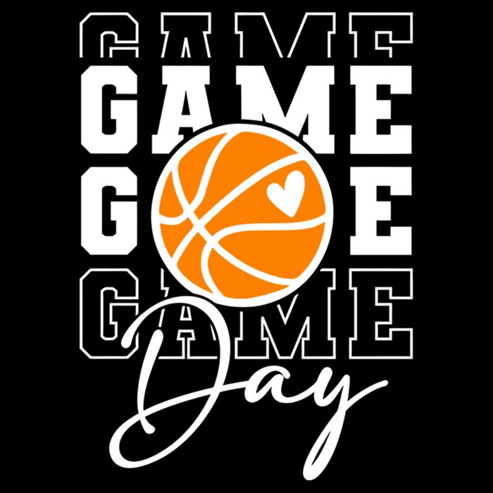 Basketball Game Day Gift Women's Crop Top Tee