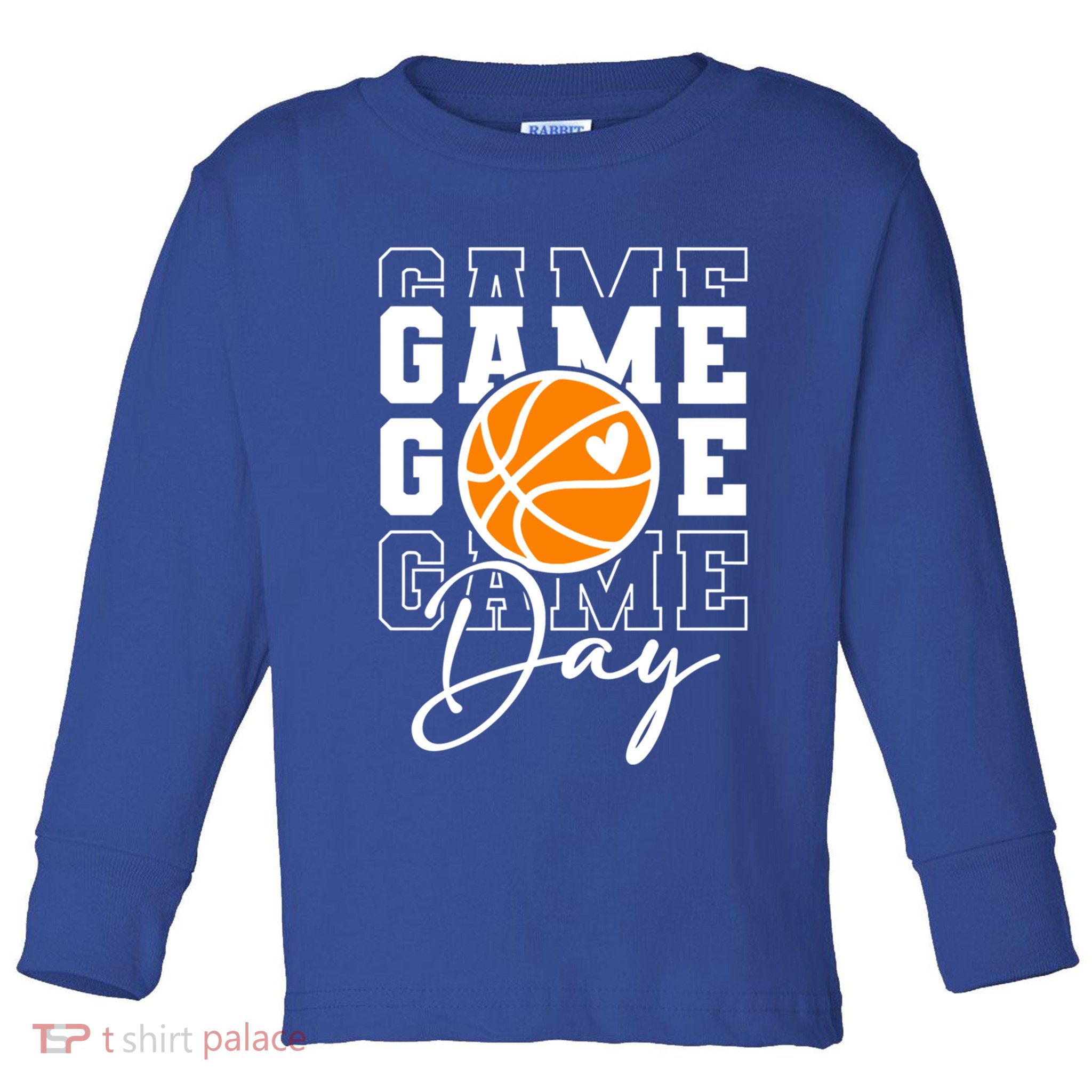 Basketball Game Day Gift Toddler Long Sleeve Shirt
