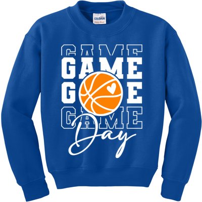 Basketball Game Day Gift Kids Sweatshirt