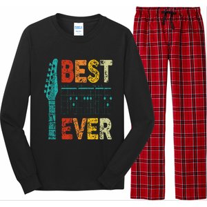 Best Guitar Dad Ever Chords Best Dad Guitar Guitar Dad Long Sleeve Pajama Set