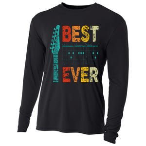 Best Guitar Dad Ever Chords Best Dad Guitar Guitar Dad Cooling Performance Long Sleeve Crew