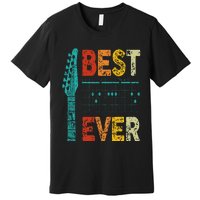 Best Guitar Dad Ever Chords Best Dad Guitar Guitar Dad Premium T-Shirt